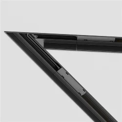 Угол-соединитель 45° Gravity встраиваемый черный (Черный)