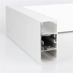 Линейный светодиодный накладной двусторонний светильник 103см 40Вт 3000К серебряный 101-100-40-103 (041468)