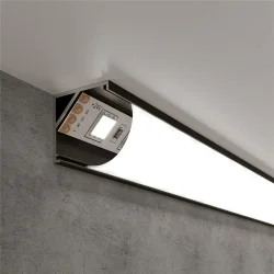 Угловой алюминиевый профиль для светодиодной ленты LL-2-ALP008 (053627)