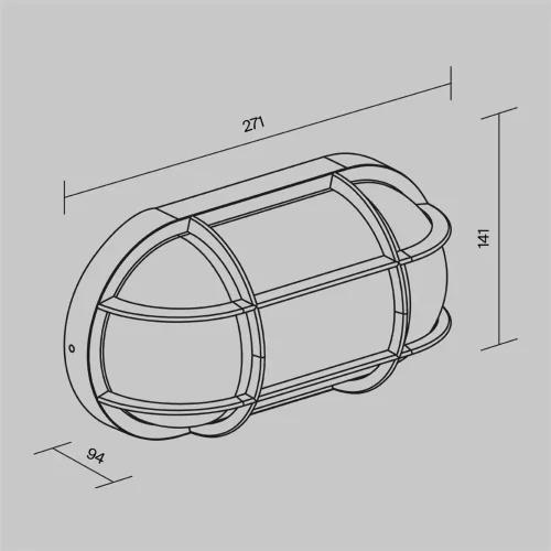 Настенный светильник (бра) Candle E27x1 15Вт IP 65 (Графит) - фото 14