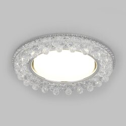Встраиваемый точечный светильник с LED подсветкой 3025 GX53 CL прозрачный (041264)