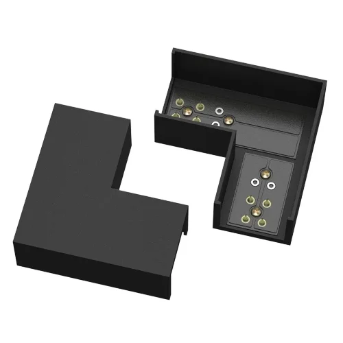 Коннектор питания угловой Elasity (Черный) - фото