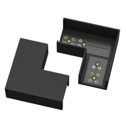 Коннектор питания угловой Elasity (Черный)