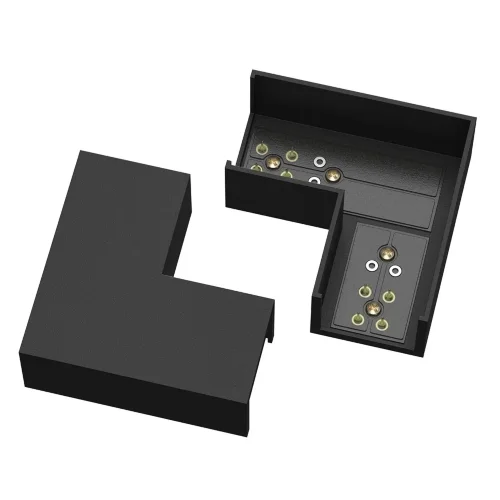 Коннектор питания угловой Elasity (Черный) TRA160CL-11B - фото