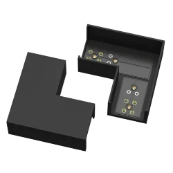 Коннектор питания угловой Elasity (Черный) TRA160CL-11B