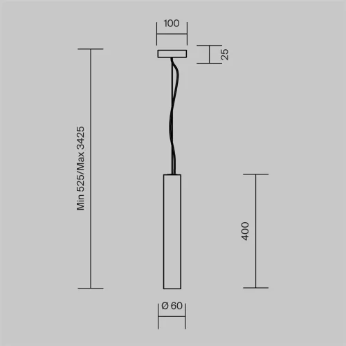 Подвесной светильник Basic Texture 2700-4000К 5Вт (Черный) - фото 6