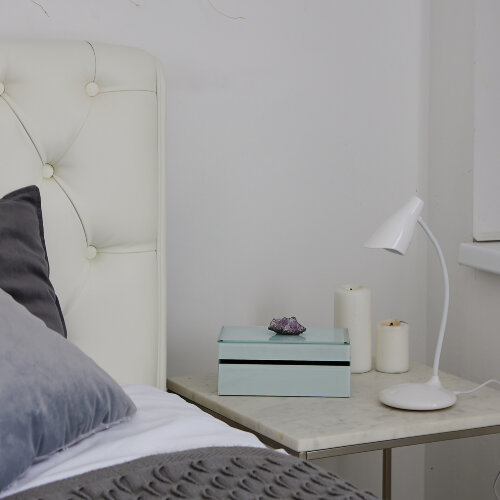 TLD-559 Ivory-LED-280Lm-5000K-Dimmer Светильник настольный, 3W, Сенсорный выключатель, Белый, ТМ Uniel - фото 6