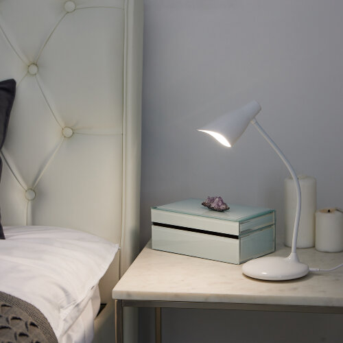 TLD-559 Ivory-LED-280Lm-5000K-Dimmer Светильник настольный, 3W, Сенсорный выключатель, Белый - фото 7