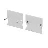 Комплект заглушек (для профиля 41×51) 2 шт., ALM-4151-EC 642057 (Серебро) - фото