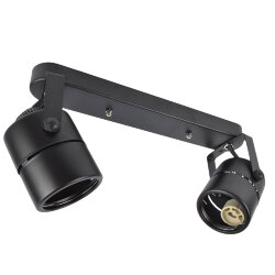 DLC-S612 GU10x2 BLACK Светильник декоративный накладной, серия Sotto, Без лампы, цоколь GU10x2шт, Металл, Черный, TM Fametto