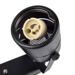 DLC-S612 GU10x2 BLACK Светильник декоративный накладной, серия Sotto, Без лампы, цоколь GU10x2шт, Металл, Черный, TM Fametto