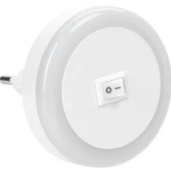 Светильник-ночник 006 круг 220В IEK LDNN0-006-RD-P-00-S-K01