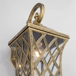 Уличный настенный светильник Cassiopeya D черное золото IP44 Cassiopeya D черное золото (025295)