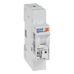 Выключатель автоматический модульный 1п B 25А 4.5кА OptiDin BM63-1B25-4.5-УХЛ3 КЭАЗ 329503