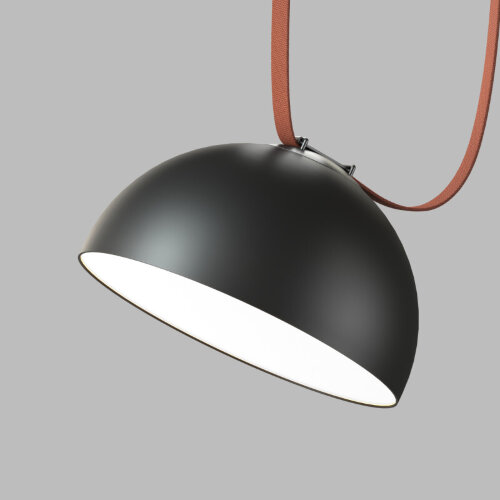 DK5562-BK Cветильник для трека-ремня Belty, серия Flow со светодиодом, D300*H171мм, 48V DC, 28W, RA90, 120°, 4000K, IP20, черный, алюминий.