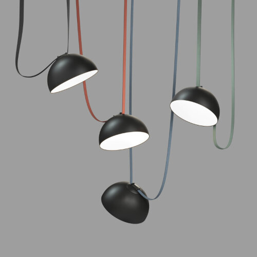 DK5562-BK Cветильник для трека-ремня Belty, серия Flow со светодиодом, D300*H171мм, 48V DC, 28W, RA90, 120°, 4000K, IP20, черный, алюминий. Фото 3