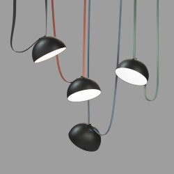 Cветильник для трека-ремня Belty, серия Flow со светодиодом, D300*H171мм, 48V DC, 28W, RA90, 120°, 4000K, IP20, черный, алюминий, Denkirs DK5562-BK