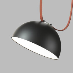 Cветильник для трека-ремня Belty, серия Flow со светодиодом, D300*H171мм, 48V DC, 28W, RA90, 120°, 4000K, IP20, черный, алюминий, Denkirs DK5562-BK