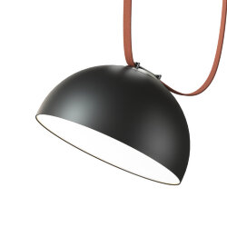 Cветильник для трека-ремня Belty, серия Flow со светодиодом, D300*H171мм, 48V DC, 28W, RA90, 120°, 4000K, IP20, черный, алюминий, Denkirs DK5562-BK