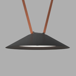 Cветильник для трека-ремня Belty Smart, серия Flow, со светодиодом, D300*H71мм, 48V DC, 20W, RA90, 120°, 2700-6500K, IP20, черный, алюминий, Denkirs DK5664-BK