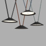 DK5664-BK Cветильник для трека-ремня Belty Smart, серия Flow, со светодиодом, D300*H71мм, 48V DC, 20W, RA90, 120°, 2700-6500K, IP20, черный, алюминий. Фото 2