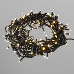 ULD-F90PRO S10M-100-SBK WW Гирлянда светодиодная, 10м, без вилки, Статическое свечение, Соединяемая, 100 светодиодов.Теплый белый свет 2700K, IP67, Провод черный