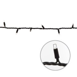 ULD-F90PRO S10M-100-SBK WW Гирлянда светодиодная, 10м, без вилки, Статическое свечение, Соединяемая, 100 светодиодов.Теплый белый свет 2700K, IP67, Провод черный