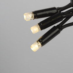 ULD-F90PRO S10M-100-SBK WW Гирлянда светодиодная, 10м, без вилки, Статическое свечение, Соединяемая, 100 светодиодов.Теплый белый свет 2700K, IP67, Провод черный