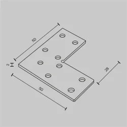 Соединитель угловой для накладного шинопровода Exility (Серебро)