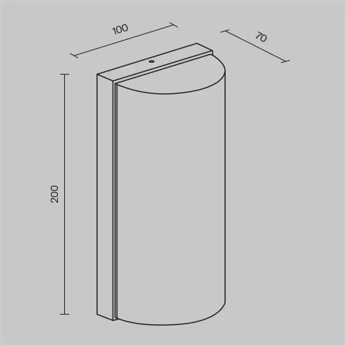 Настенный светильник (бра) Badd 3000K 10Вт IP 54 (Графит) - фото 9