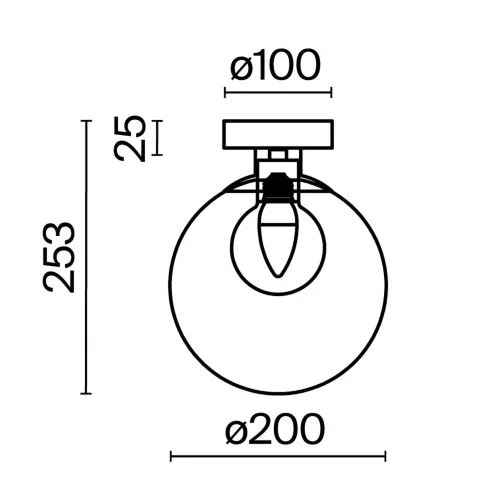 Настенный светильник (бра) Basic form G9х1 (Золото) - фото 3