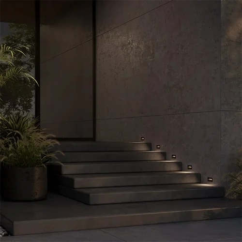 Подсветка для лестниц Футо / Futo 3000K 3Вт IP 65 (Черный) O512SL-L3B3K1 - фото 2