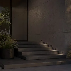 Подсветка для лестниц Футо / Futo 3000K 3Вт IP 65 (Черный) O512SL-L3B3K1