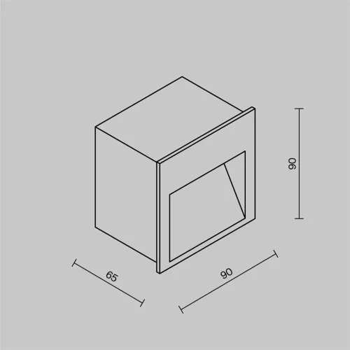Подсветка для лестниц Футо / Futo 3000K 3Вт IP 65 (Черный) O512SL-L3B3K1 - фото 9