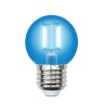 LED-G45-5W-BLUE-E27 GLA02BL Лампа светодиодная, Форма шар, Серия Air color, Синий свет - фото 1