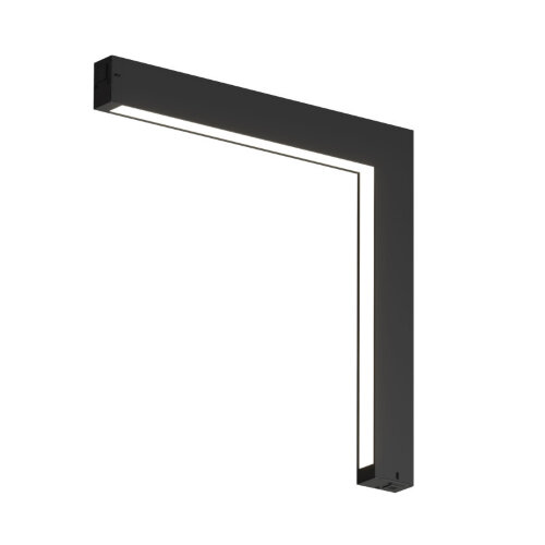 DK8015-BK Угловой трековый светильник SMART LINEAR со светодиодом, L312*312, 220V, 18W, 3000-6000К, IP20, черный, алюминий. Фото 3