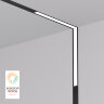 DK8015-BK Угловой трековый светильник SMART LINEAR со светодиодом, L312*312, 220V, 18W, 3000-6000К, IP20, черный, алюминий.