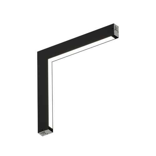 DK8015-BK Угловой трековый светильник SMART LINEAR со светодиодом, L312*312, 220V, 18W, 3000-6000К, IP20, черный, алюминий. Фото 3