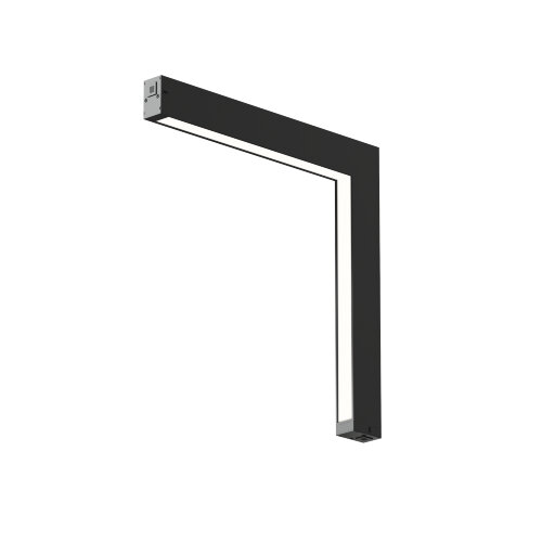 DK8015-BK Угловой трековый светильник SMART LINEAR со светодиодом, L312*312, 220V, 18W, 3000-6000К, IP20, черный, алюминий. Фото 3