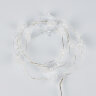 ULD-S1900-020-STB-2AA WHITE IP20 SNOWFLAKES MINI Гирлянда светодиодная на батарейках 2AA не в-к, Снежинки мини, 1.9м, 20 светодиодов, Белый свет, Провод прозрачный, TM Uniel - фото 2