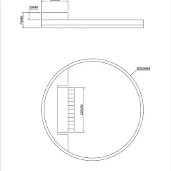 Потолочный светильник FR6084CL-L68W Рамка / Frame 62 Вт LED с пультом ДУ (Белый) FR6084CL-L68W