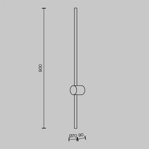 Настенный светильник (бра) Луч света / Light stick 3000К 10Вт (Латунь) MOD237WL-L11BS3K - фото 5