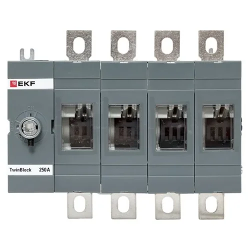 Рубильник 4п 250А без рукоятки управления TwinBlock EKF tb-s-250-4p - фото 3