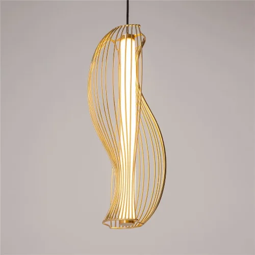 Подвесной светильник Shadows of the past 3000К 20Вт (Латунь) - фото 7