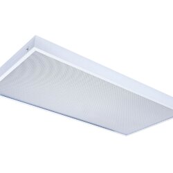 Универсальный офисный светодиодный светильник 40 Вт IP44 595x295x40 мм 3000K Призма