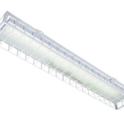 Накладной светодиодный светильник для спортзалов с защитной решеткой 40 Вт IP44 1280x250x95 мм 4000К Призма