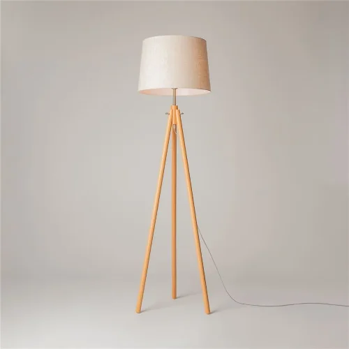 Напольный светильник (торшер) Calvin E27х1 60Вт (Бежевый) - фото 6