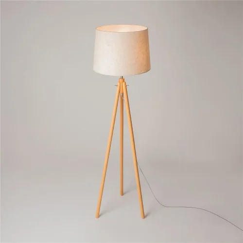 Напольный светильник (торшер) Calvin E27х1 60Вт (Бежевый) - фото 8