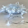 Гирлянда Нить 10м Белая 24В, 75 LED, Провод Белый Каучук, IP65. Фото 6.