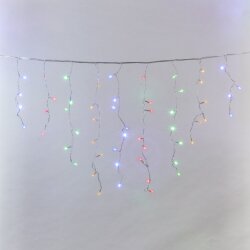 ULD-B3010-200-DTA MULTI IP20 Бахрома светодиодная с контроллером, 3 м, 200 светодиодов, Разноцветный свет, Провод прозрачный.